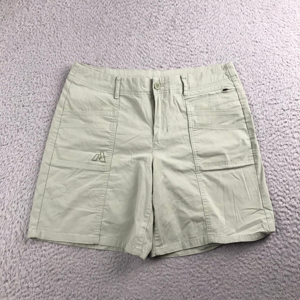 Eddie Bauer First Ascent Horizon Cargo Shorts‎ Women 8 Green Hike Travel Stretch